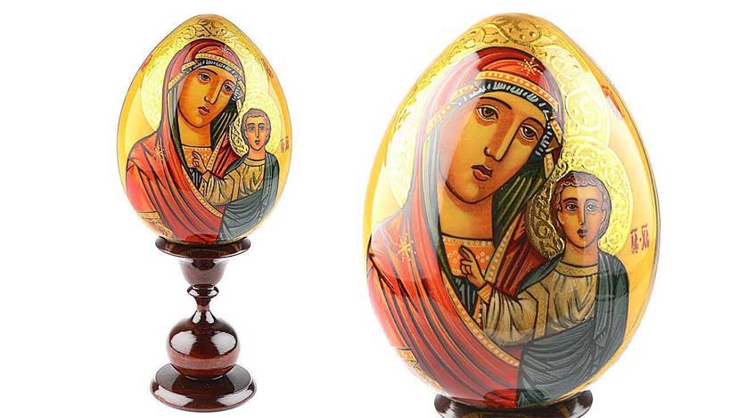 Huevos de Madera Rusos Religiosos